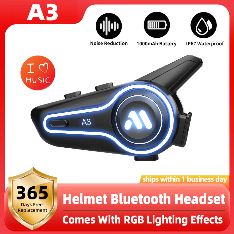 Full Face Motorcycle Helmet With Bluetooth - 신형 A3 오토바이 헬멧 블루투스 헤드셋