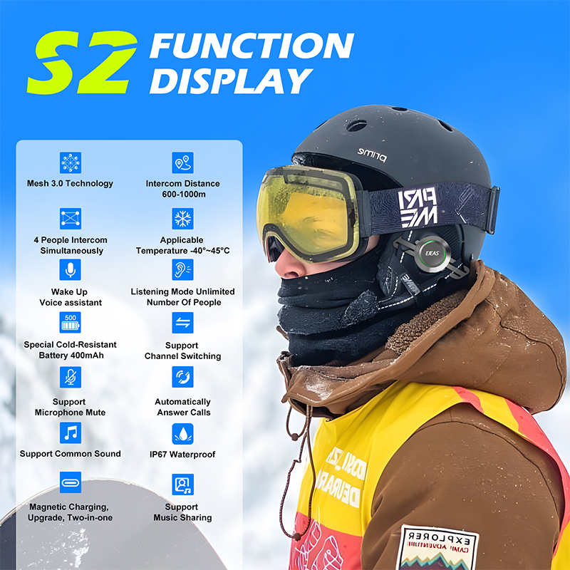 2026EJEAS 뉴 S2 풀듀플렉스 방수 스키 헬멧  - Motorcycle Helmets 리뷰 및 가격