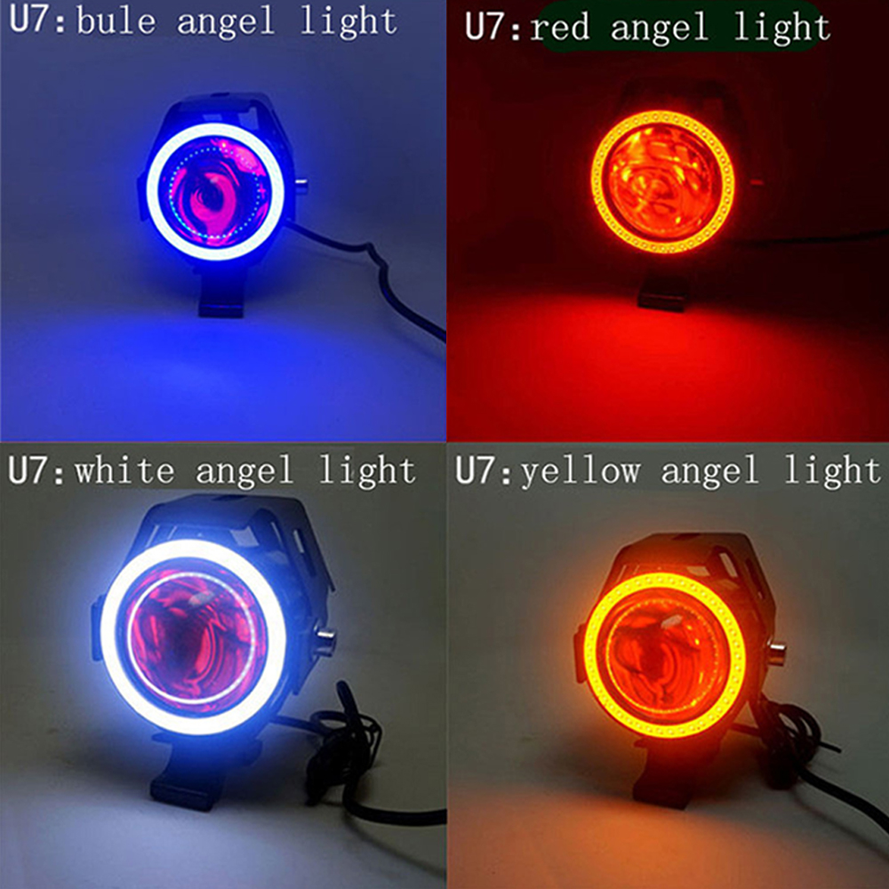 오토바이 헤드 라이트 보조 램프 U7 led 스포트라이 - Universal Motorcycle Led Headlight Projector 리뷰 및 가격