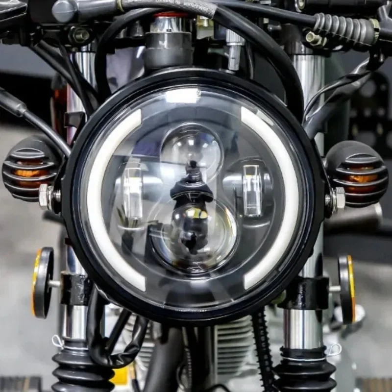 50W, 7인치(17.78cm), LED 엔젤 아이 헤 - Universal Motorcycle Led Headlight Projector 리뷰 및 가격