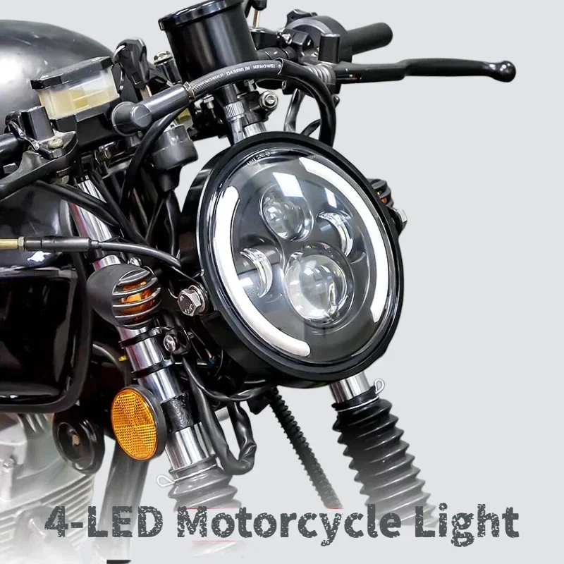50W, 7인치(17.78cm), LED 엔젤 아이 헤 - Universal Motorcycle Led Headlight Projector 리뷰 및 가격